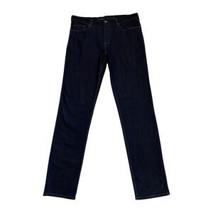 Perry Ellis Jeans Mens Size 34x36 Blue Slim Fit Stretch Dark Wash Casual Preppy